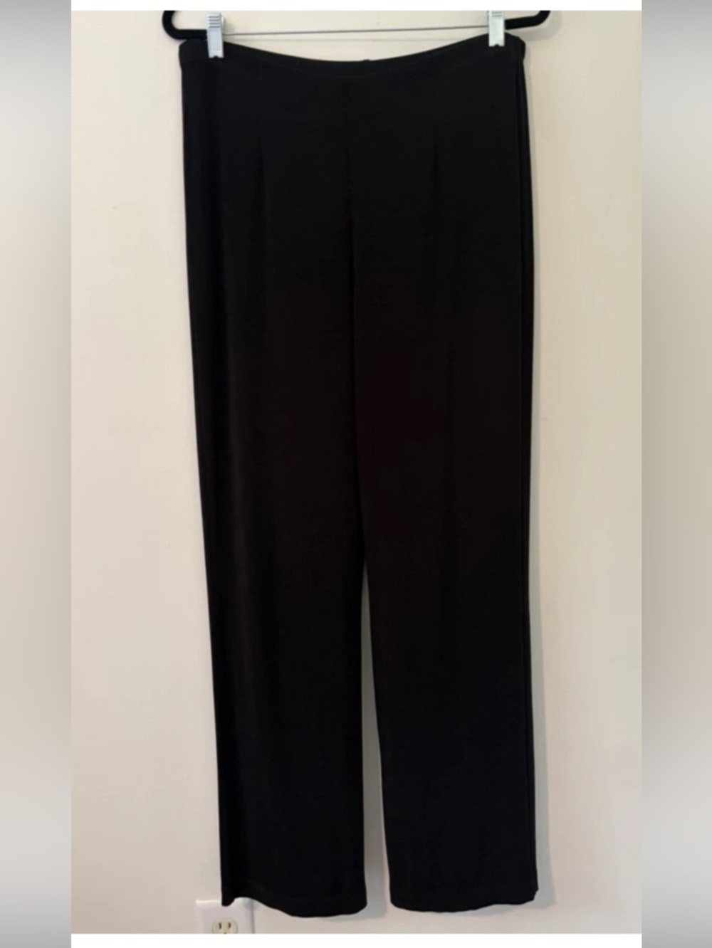 Chico’s Travelers Classic Black Pull On Slinky Knit Pants Size 2 L 12/14